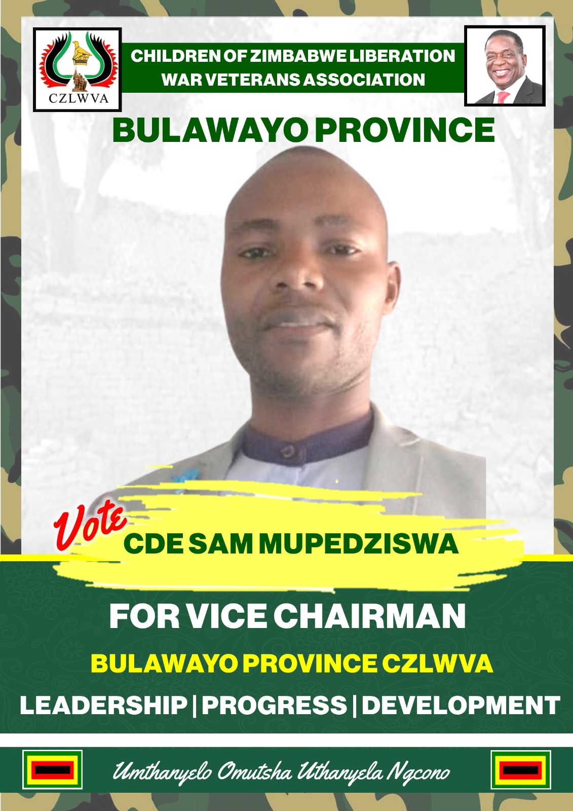 Empowering the Children of Heroes: Sam Mupedziswa’s Vision for CZLWVA Bulawayo Province