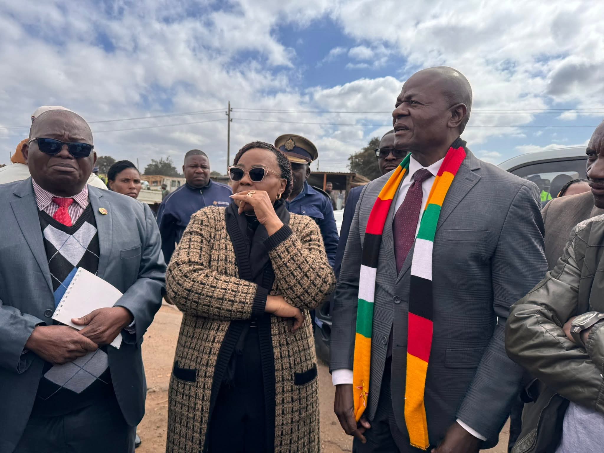 Ministers Inspect Glenview Fire Aftermath as Traders Count Losses