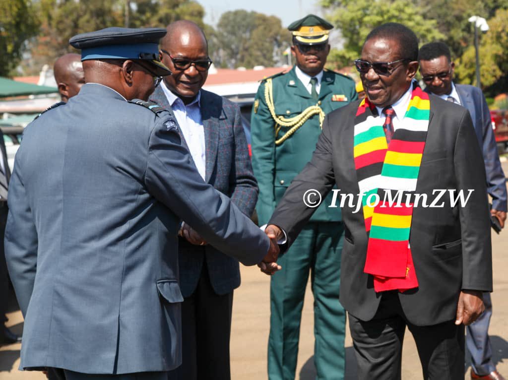 President Mnangagwa Hands Over Tractors and Mowers to Air Force of Zimbabwe for Runway Maintenance