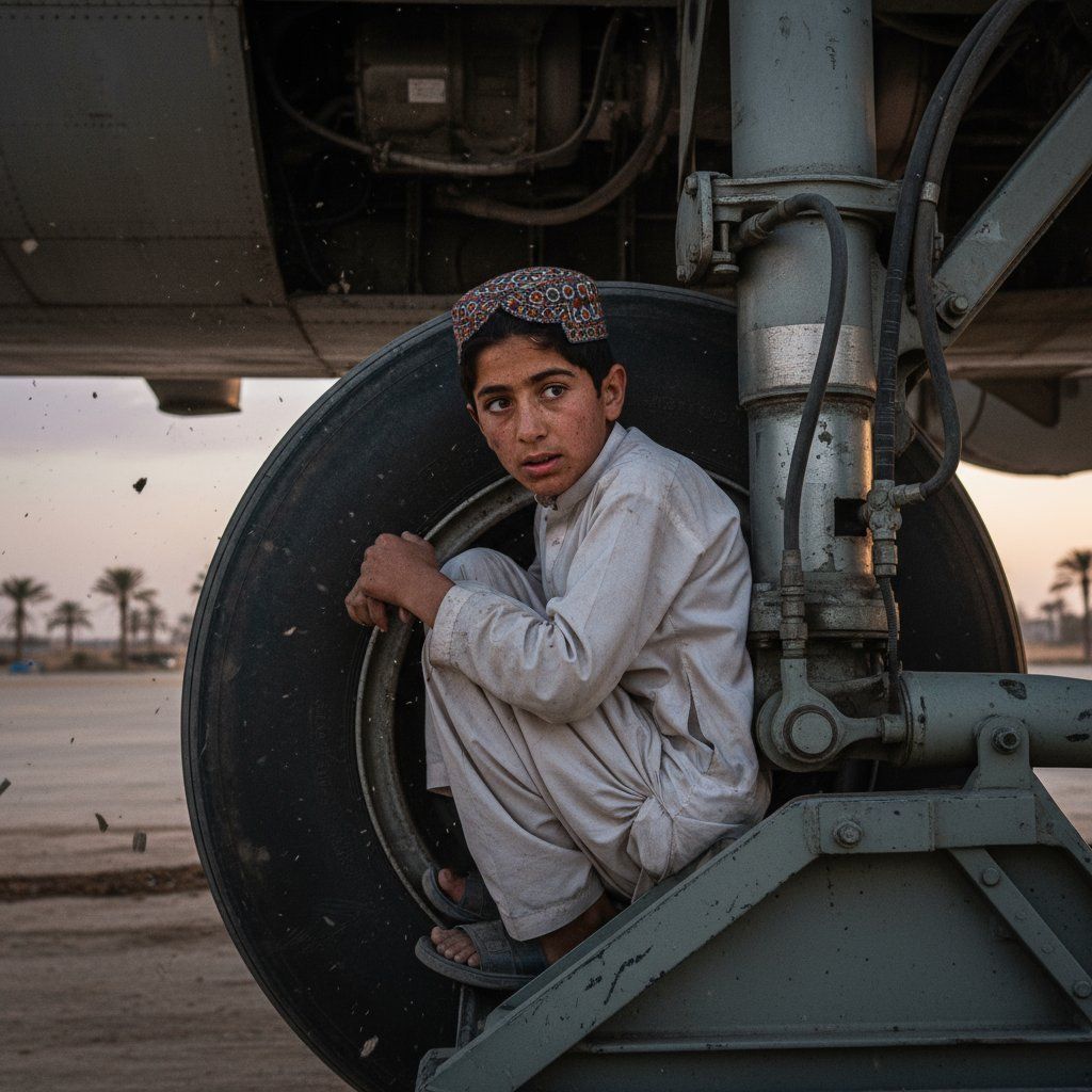 Afghan Teen Survives 94 Minutes in Plane’s Landing Gear