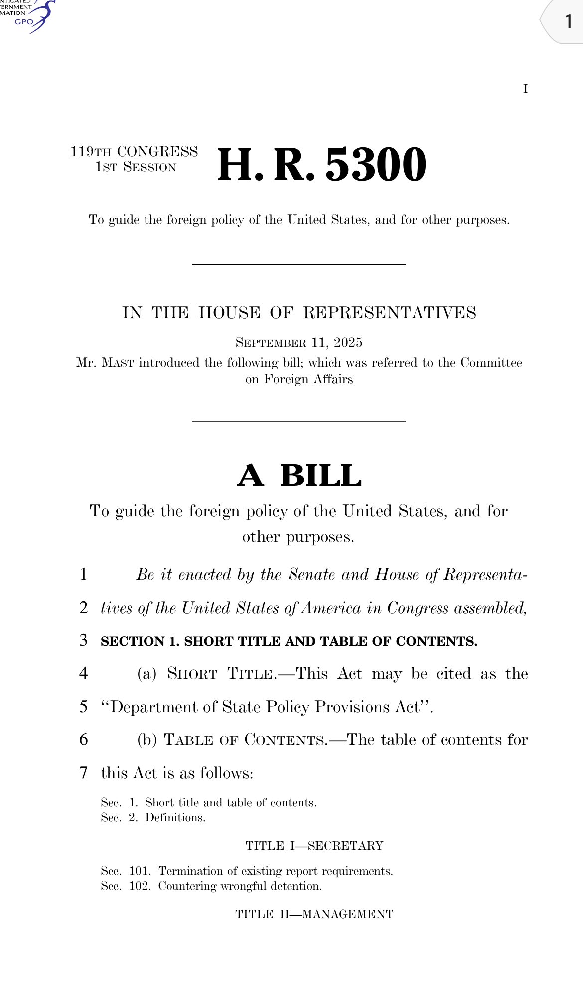 U.S. House Backs Bill to Repeal ZDERA, Ties Move to $3.5bn Compensation