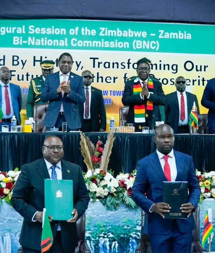 Zimbabwe, Zambia Seal Five Cooperation Deals At Inaugural Bi-National Commission