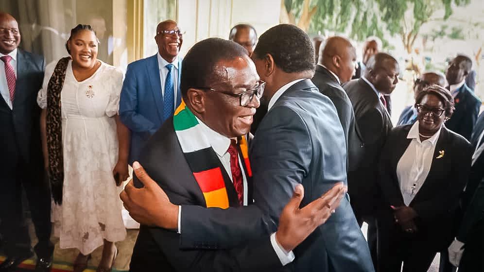 Zambia’s Hichilema Calls for Full Support for President Mnangagwa