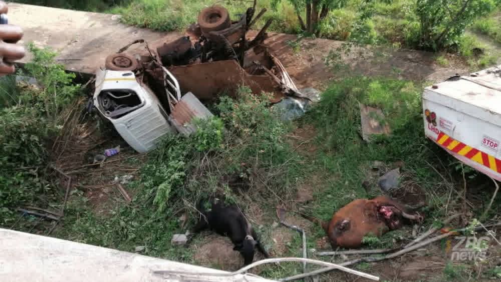 Five Injured as Three Truck Collision Near Makumbiri Bridge Leaves Scene of Wreckage
