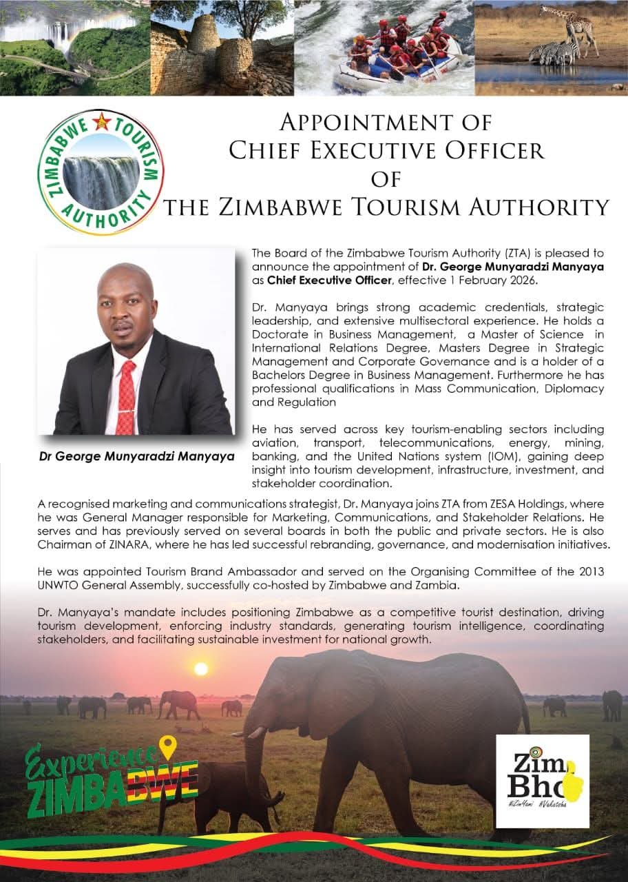 ZTA Names Dr George Manyaya CEO With Immediate Effect