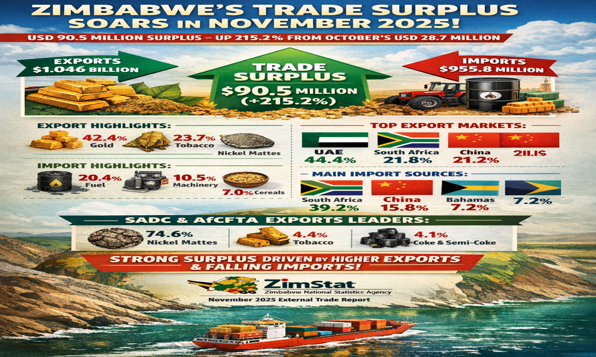 Zim Notches US$90.5 Million Trade Surplus