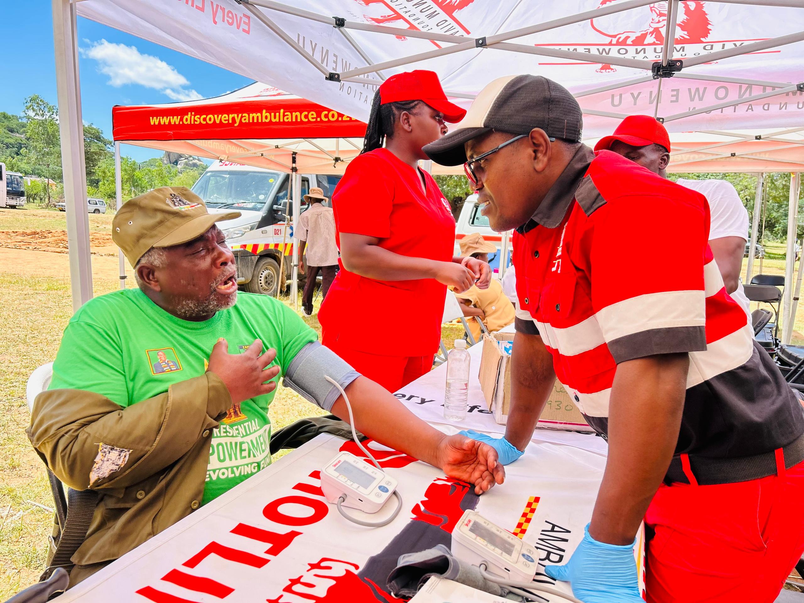 Discovery Ambulance Services Brings Free Healthcare to Dzapasi Assembly Point