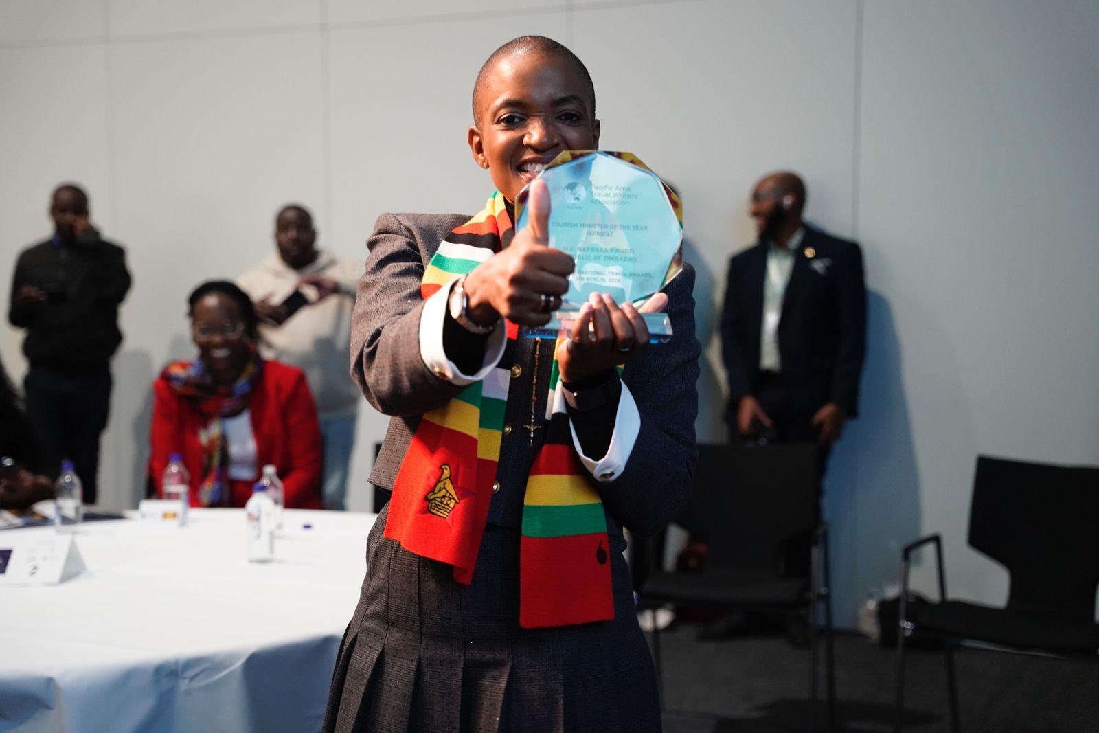 Minister Rwodzi Crowned Africa’s Tourism Minister of the Year