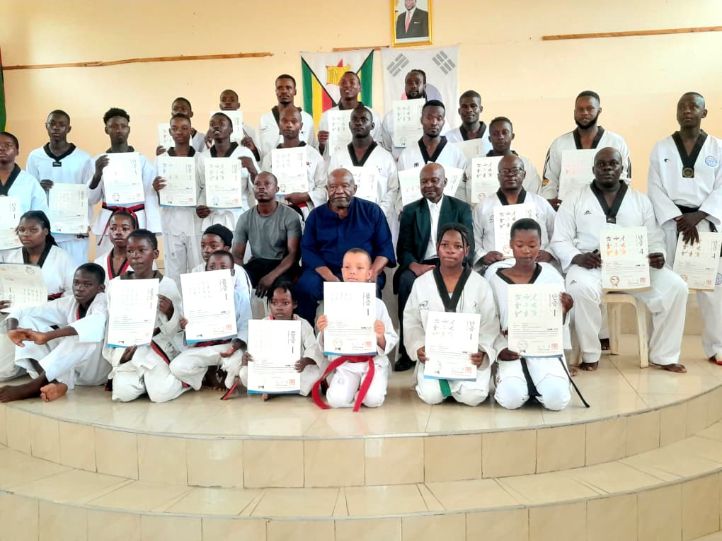 49 Students Graduate as Black Belts in Zimbabwe Taekwondo Breakthrough